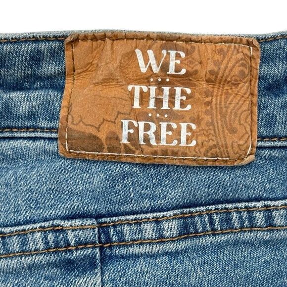 Free People We The Free Curvy Straight Leg Jeans Size 28 - Picture 6 of 8
